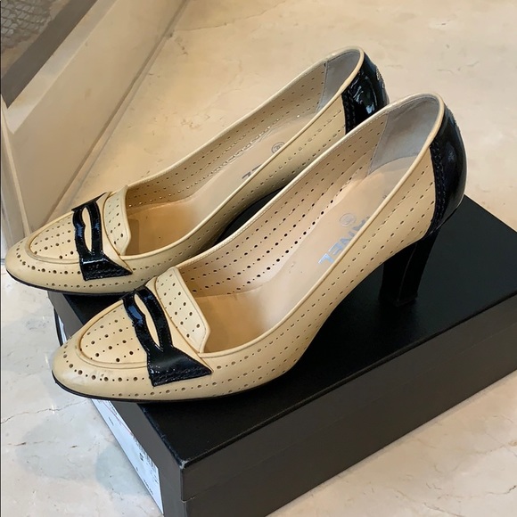 Chanel authentic mocassins- loafers beige - Picture 3 of 8